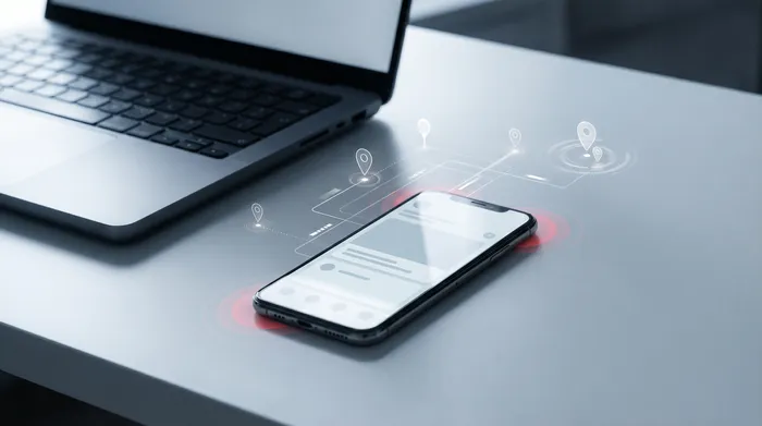 Ruka muža v obleku interagujúca so smartfónom položeným na pracovnom stole, ktorý zobrazuje ikonu digitálneho zámku symbolizujúcu kybernetickú bezpečnosť.